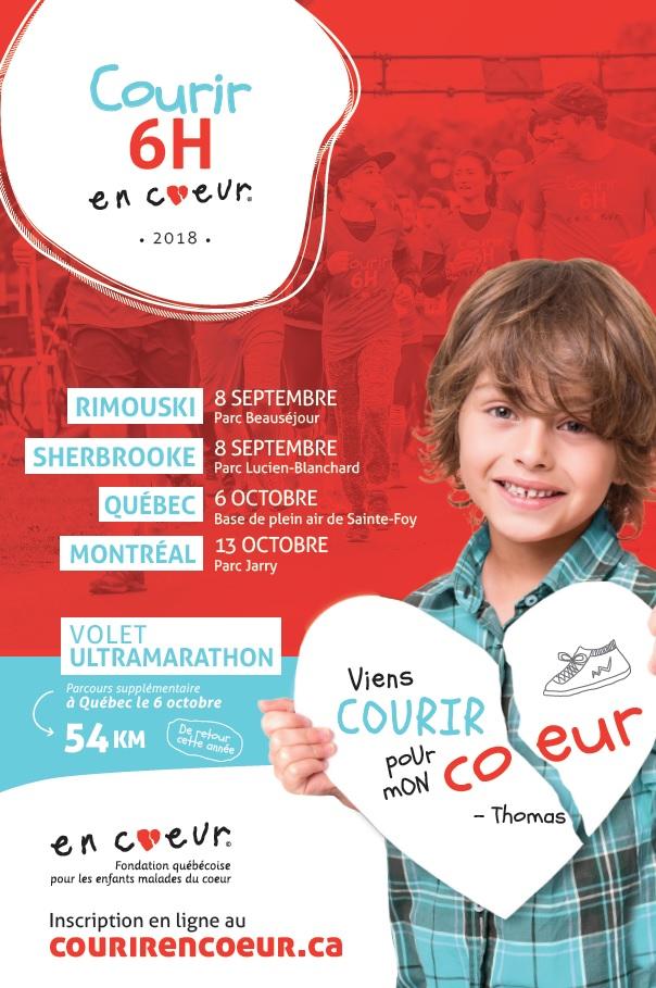 Fondation En Coeur - Affiche Courir 6H 2018