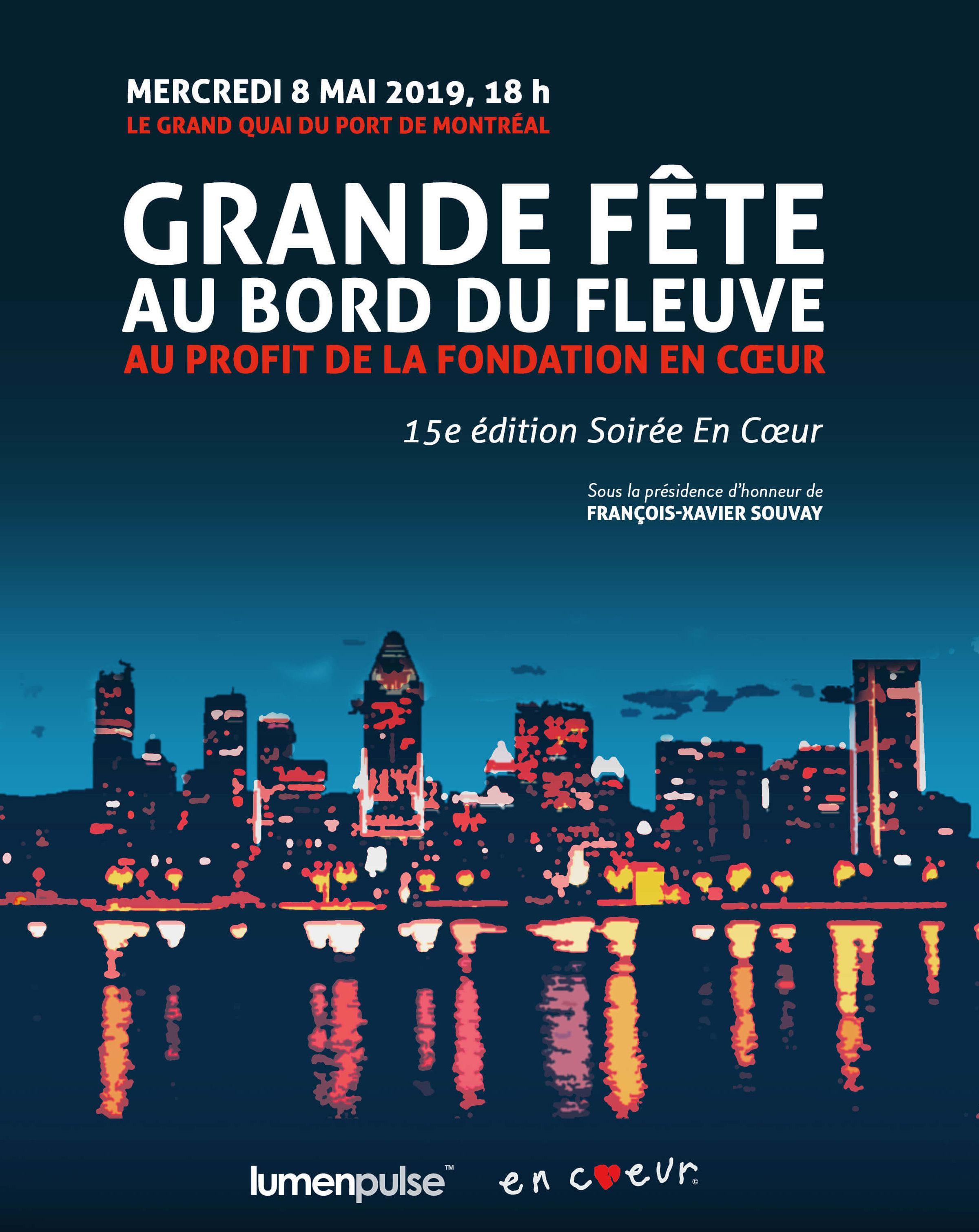 Fondation En Coeur - Affiche de la Grande fête au bord du fleuve